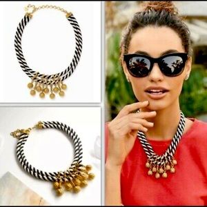 Stella & Dor Kalani black and cream  statement necklace